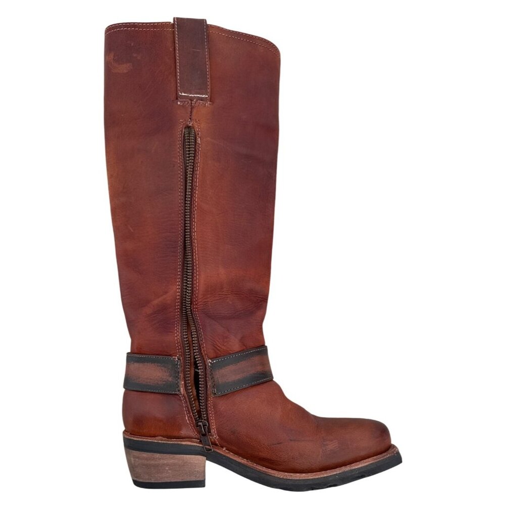 Freebird Women's Wagner Brown Leather Harness Boots Size 6 - Picture 5 of 8